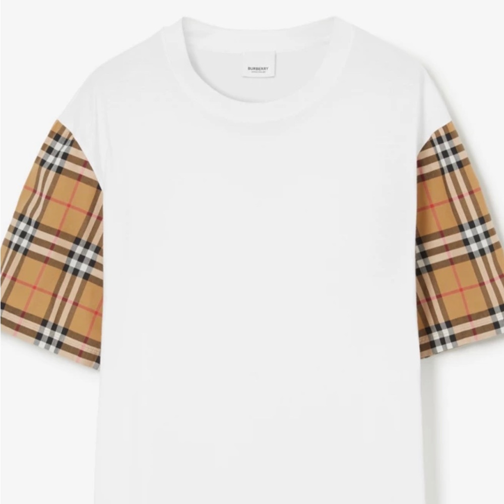 Cotton jersey
Woven Burberry Check